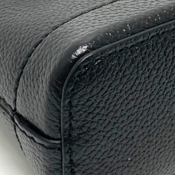 Authentic BALENCIAGA 639756 logo Villetop 2WAY Hand Bag Shoulder Bag Black - Picture 7 of 12